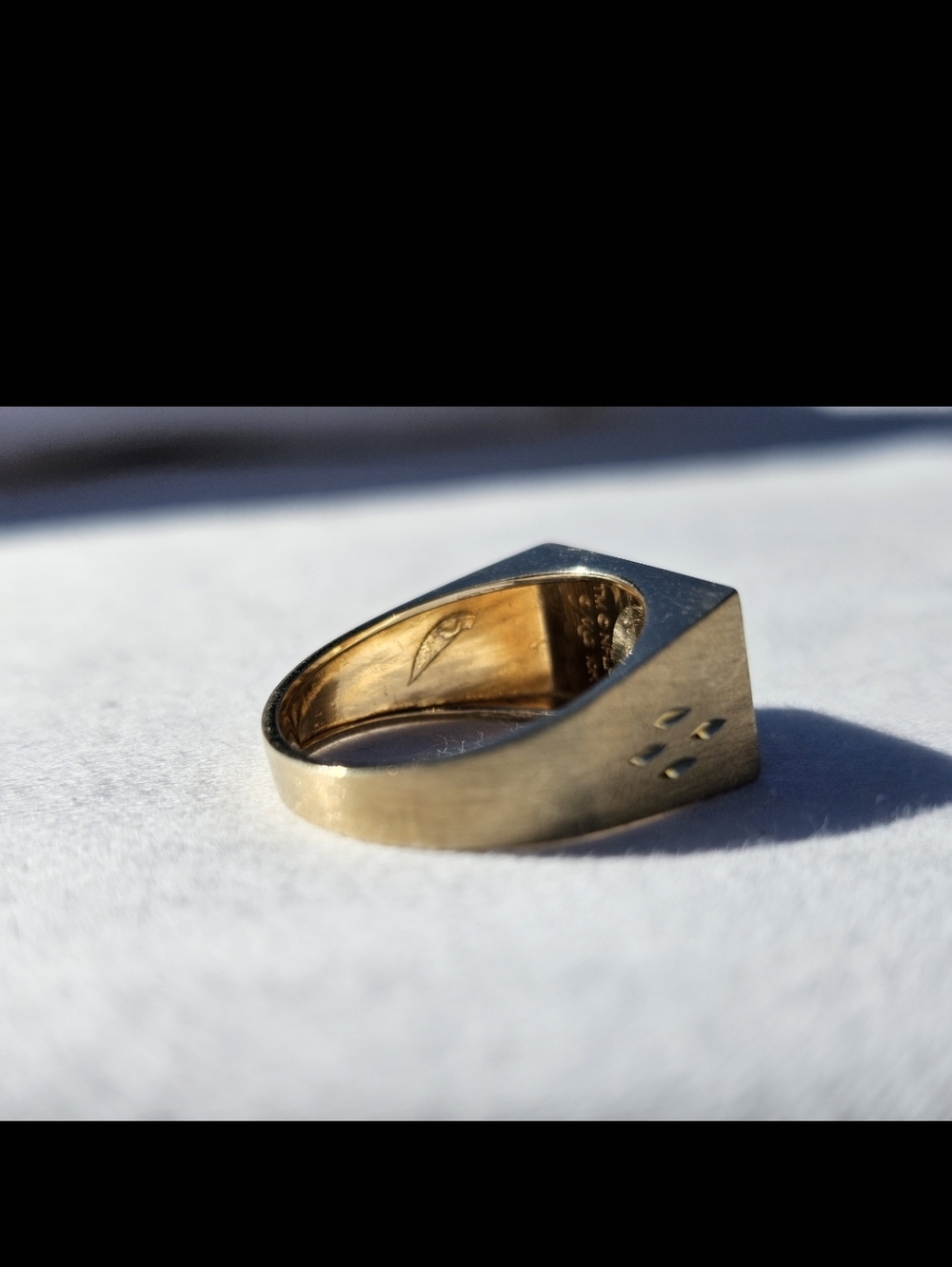 Vintage San Francisco 49ers 10K Gold Ring NFL Licensed Michael Anthony Signet - Picture 7 of 7